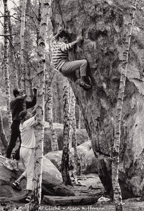 Le mur des lamentations 7b + - Franchard Isatis